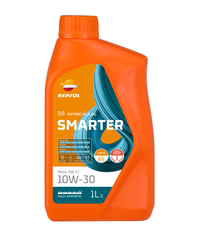 BOTELLA REPSOL SMARTER MATIC MB 4T 10W-30 1L