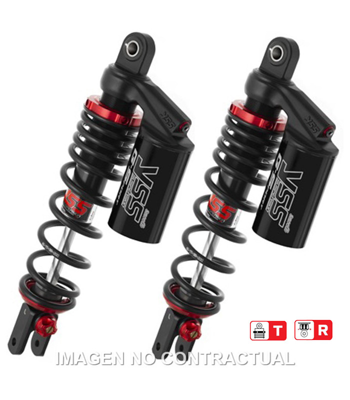 Juego Amortiguadores Traseros YSS Gas Top Line c/Botella superior Yamaha N-Max 125