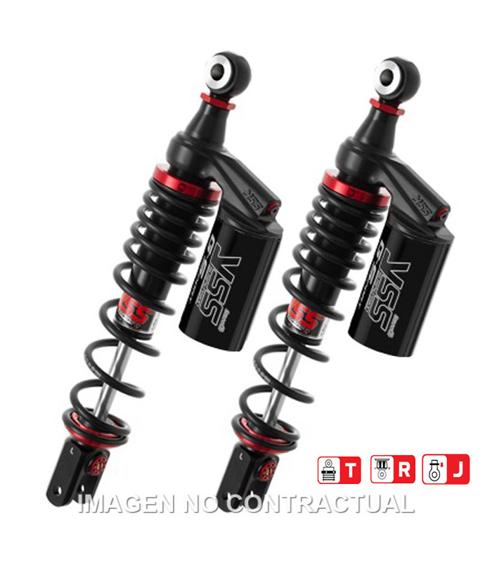 Juego Amortiguadores Traseros YSS Gas Top Line c/Botella superior Honda PCX 125