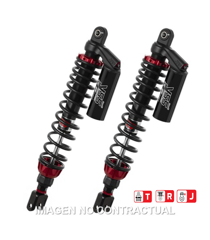 Juego Amortiguadores Traseros YSS Gas Top Line c/Botella superior Honda Forza 300 / 350