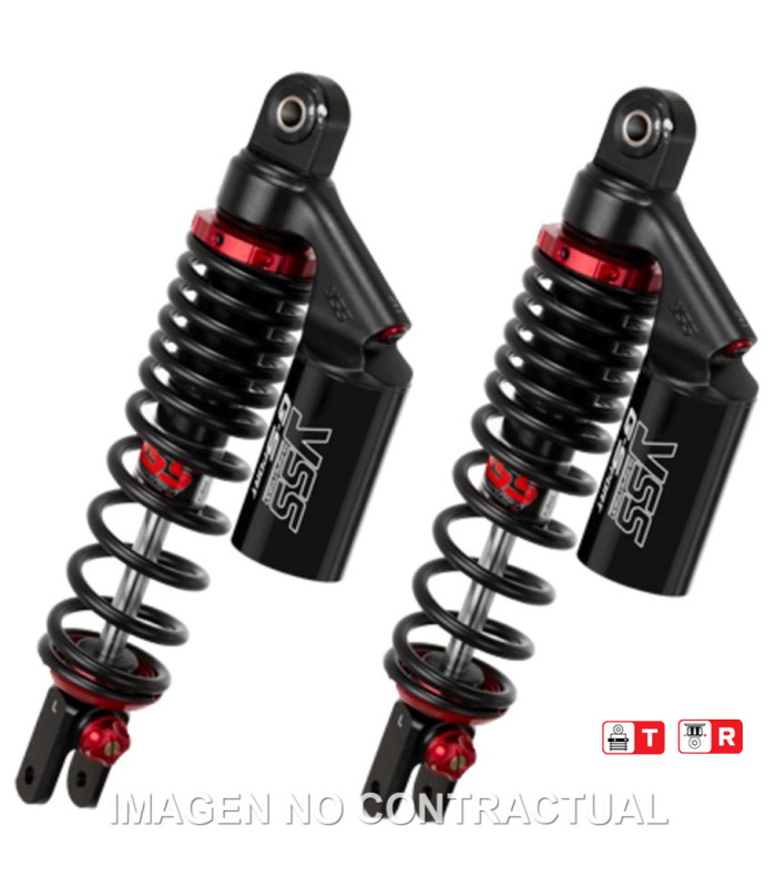 Juego Amortiguadores Traseros YSS Gas Top Line c/Botella superior Honda PCX 125