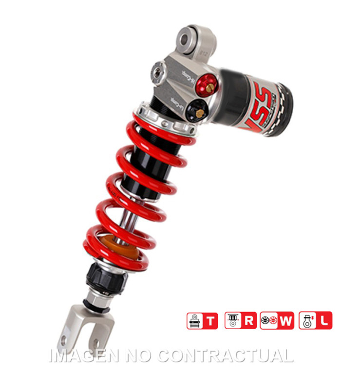 Amortiguador Trasero YSS Gas Top Line c/Botella superior Honda CBR250RR