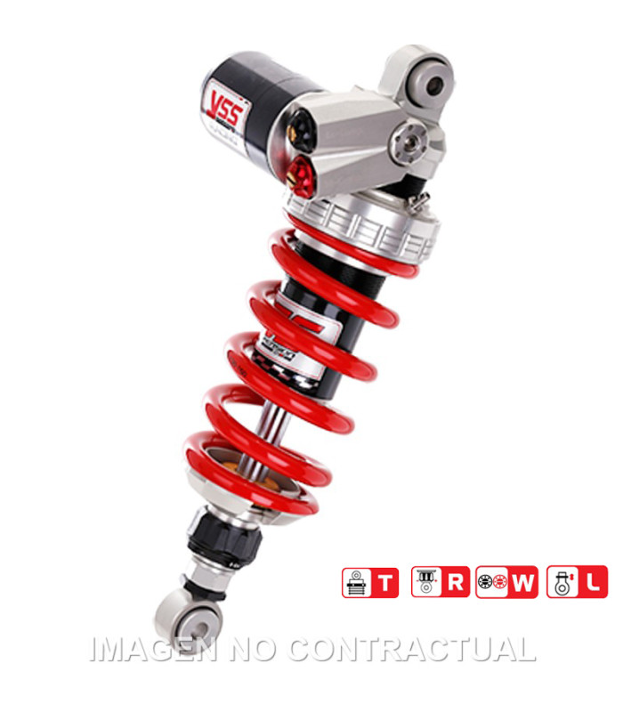 Amortiguador Trasero YSS Gas Top Line c/Botella superior Yamaha YZF R1