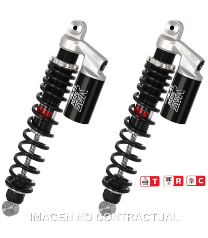 Juego Amortiguadores Traseros YSS Gas Top Line c/Botella superior Maico MC 490