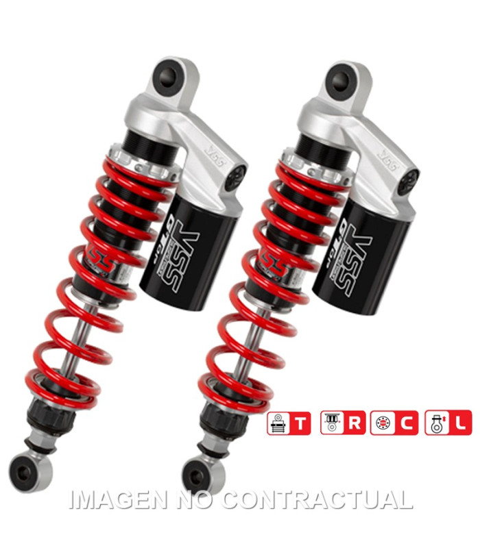 Juego Amortiguadores Traseros YSS Gas Top Line c/Botella superior Suzuki GSX 1400
