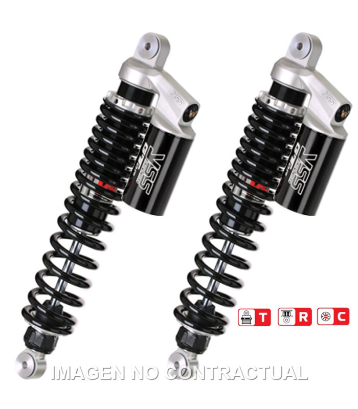 Juego Amortiguadores Traseros YSS Gas Top Line c/Botella superior Maico MC 400