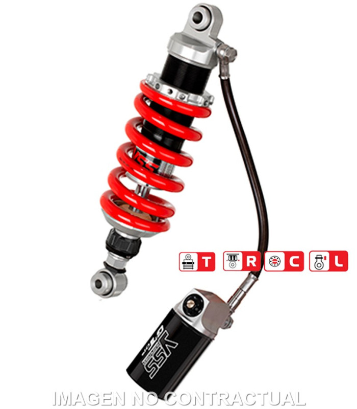 Amortiguador Trasero YSS Gas Top Line c/Botella con latiguillo Honda CB X 500