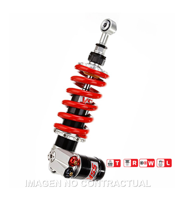 Amortiguador Trasero YSS Gas Top Line c/Botella inferior Honda CBR 600
