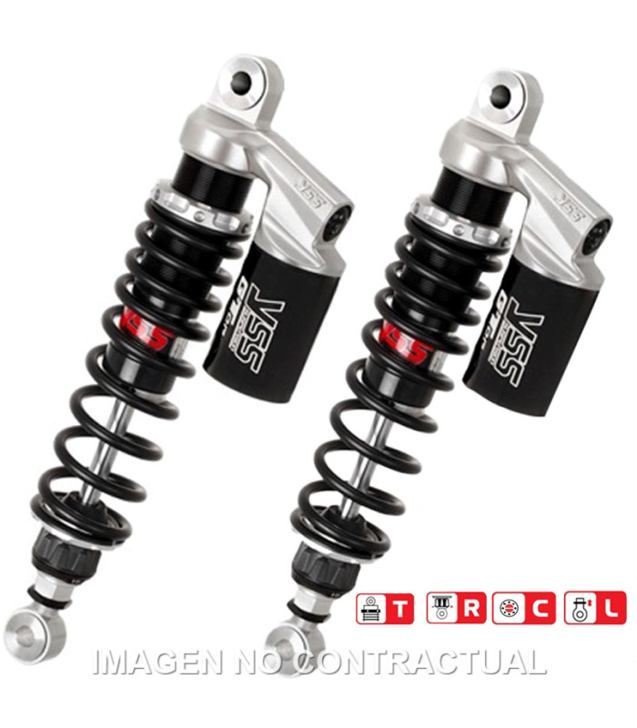 Juego Amortiguadores Traseros YSS Gas Top Line c/Botella superior Moto Guzzi California