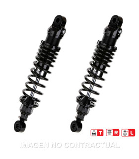 Juego Amortiguadores Traseros YSS Black Edition Gas Top Line Yamaha SR 400