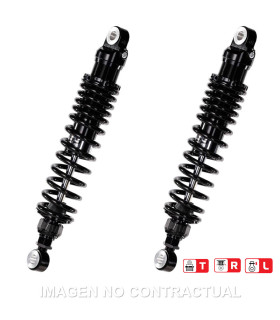 Juego Amortiguadores Traseros YSS Black Edition Gas Top Line Moto Guzzi 350 NTX