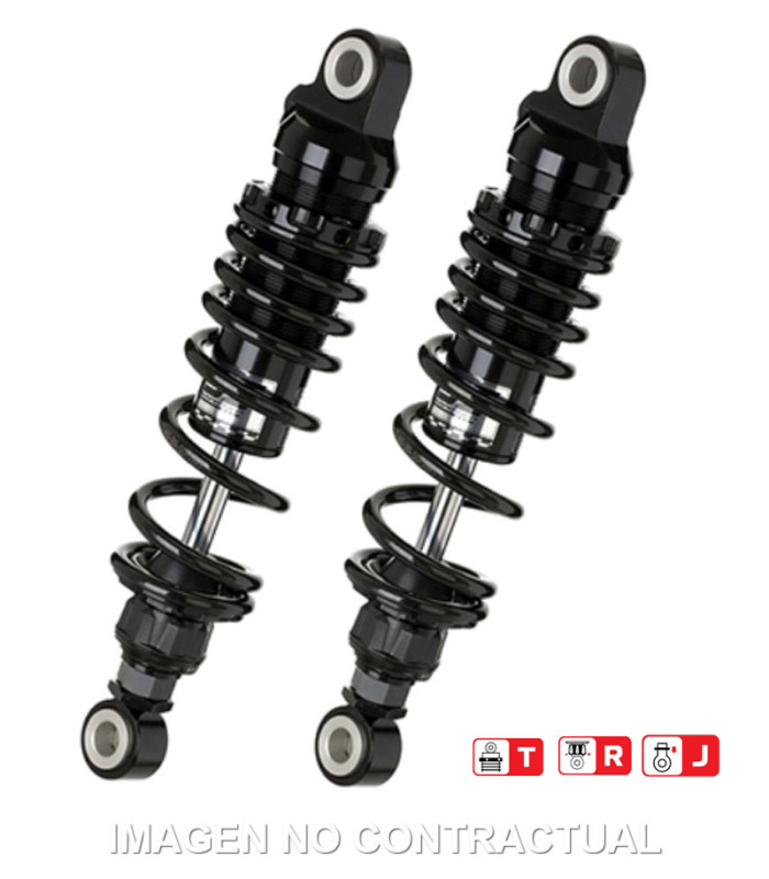 Juego Amortiguadores Traseros YSS Black Edition Gas Top Line Honda Rebel 500