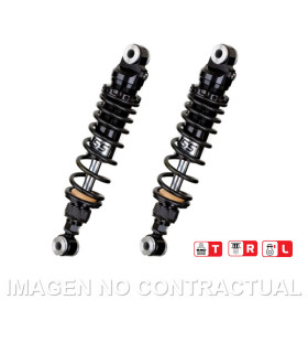 Juego Amortiguadores Traseros YSS Black Edition Gas Top Line Harley Davidson Street Glide
