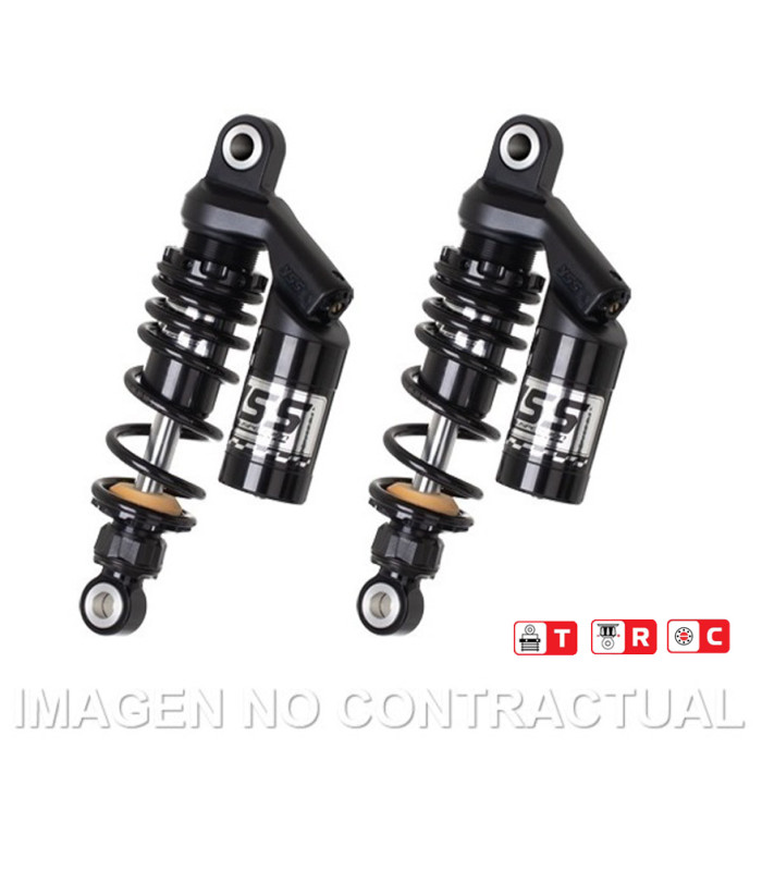 Juego Amortiguadores Traseros YSS Black Edition Gas Top Line c/Botella superior Yamaha Bolt