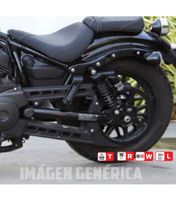 Juego Amortiguadores Traseros YSS Black Edition Gas Top Line c/Botella superior Yamaha SR 400