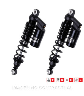 Juego Amortiguadores Traseros YSS Black Edition Gas Top Line c/Botella superior Harley Davidson Street