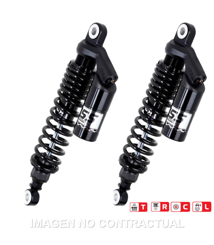 Juego Amortiguadores Traseros YSS Black Edition Gas Top Line c/Botella superior Kawasaki ZRX 1100