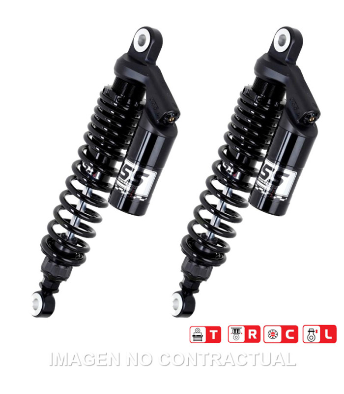 Juego Amortiguadores Traseros YSS Black Edition Gas Top Line c/Botella superior Ducati GT 1000