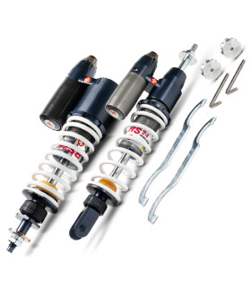 AMORTIGUADORES MALOSSI DEL/TRAS RS 24/10 PIAGGIO distancia entre ejes anterior 181 / posterior 333 mm
