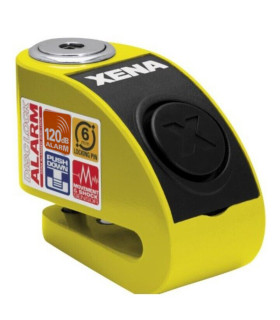 ANTIRROBO DISCO XENA CON ALARMA AMARILLO