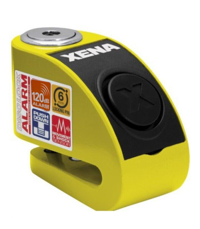 ANTIRROBO DISCO XENA CON ALARMA AMARILLO