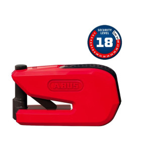 BLOQUEO DISCO FRENO ABUS CON ALARMA 8078 DETECTO B/SB SMARTX 2.0 ROJO