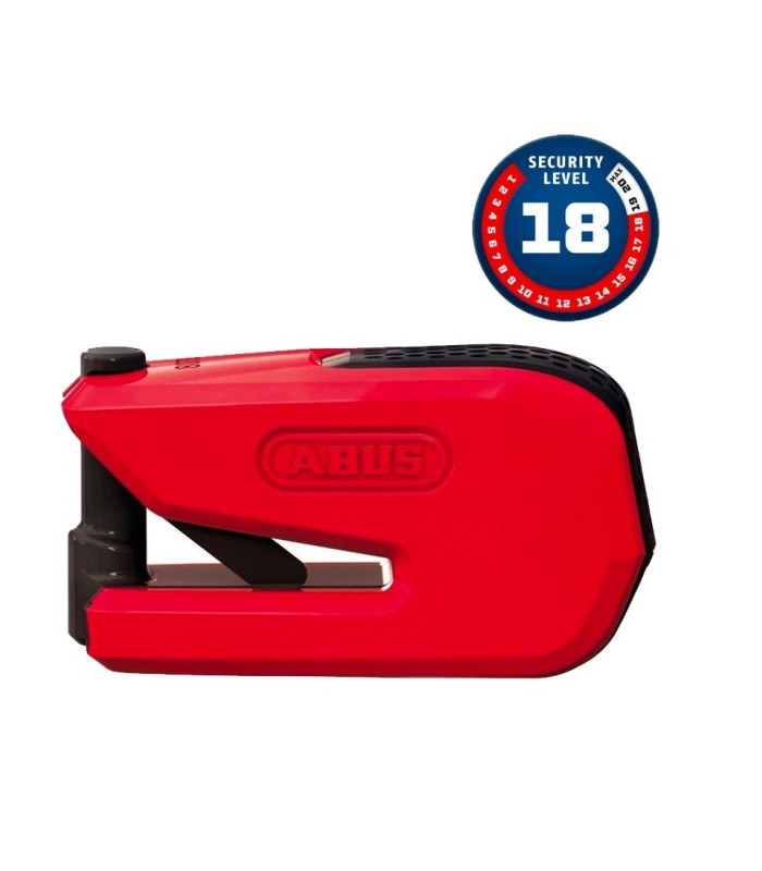 BLOQUEO DISCO FRENO ABUS CON ALARMA 8078 DETECTO B/SB SMARTX 2.0 ROJO