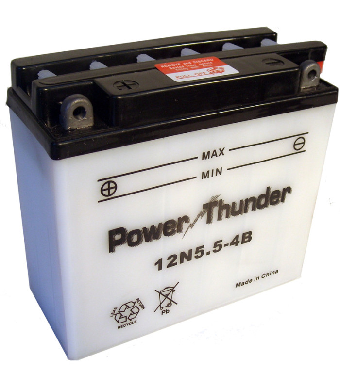 Batería Power Thunder 12N5.5-4B Convencional