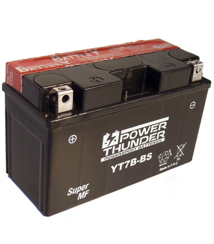 Batería Power Thunder CT7B-BS Sin Mantenimiento