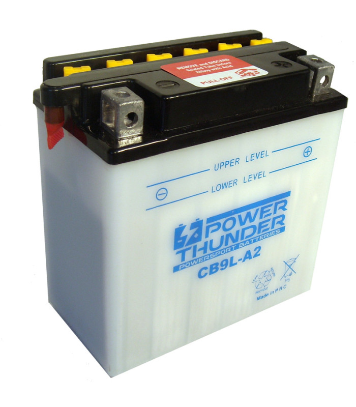 Batería Power Thunder CB9L-A2 Convencional