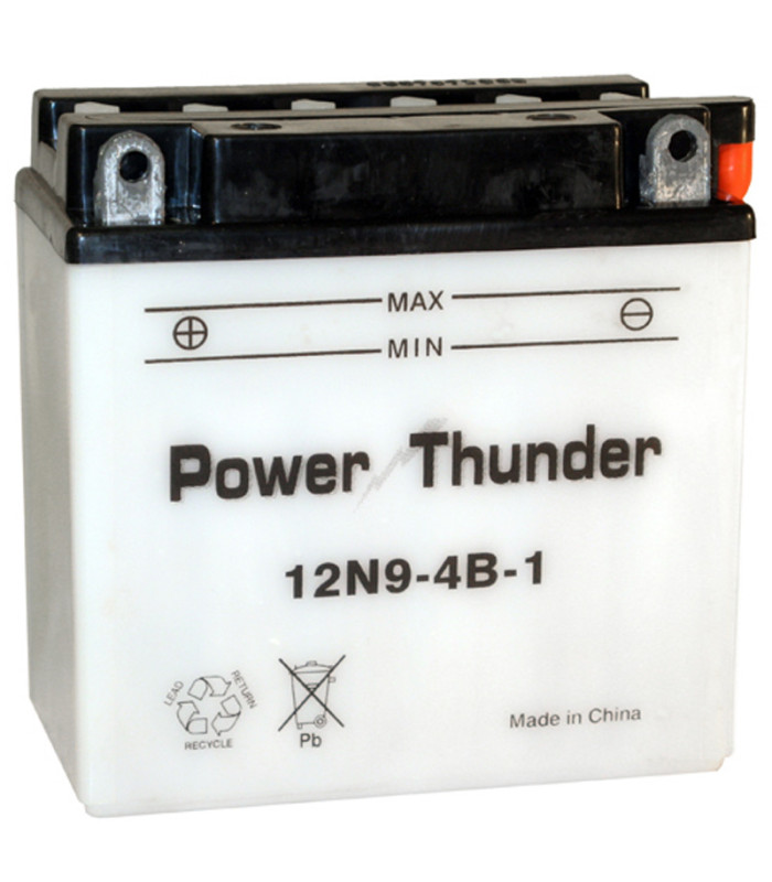 Batería Power Thunder 12N9-4B-1 Convencional