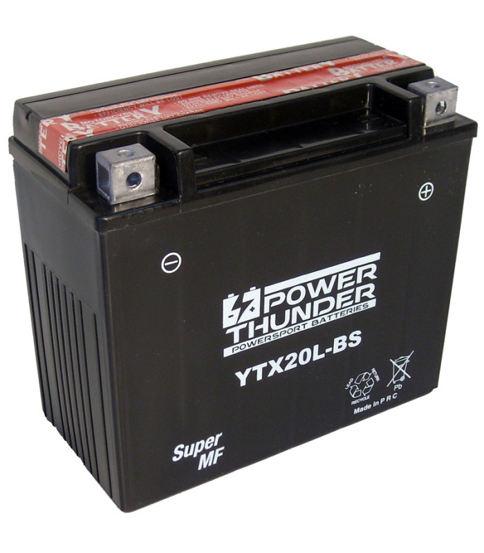 Batería Power Thunder CTX20L-BS Sin Mantenimiento