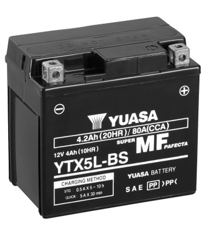 Batería Yuasa YTX5L-BS Sin Mantenimiento