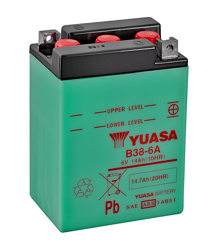 Batería Yuasa B38-6A Convencional