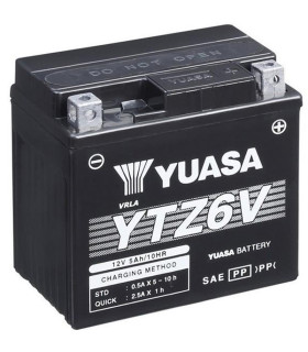 Batería Yuasa YTZ6-V Sin Mantenimiento