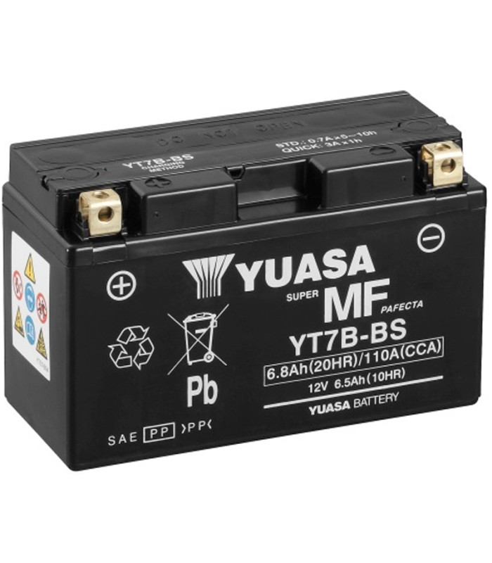 Batería Yuasa YT7B-BS Sin Mantenimiento