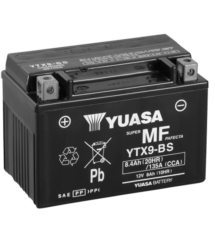 Batería Yuasa YTX9-BS Sin Mantenimiento