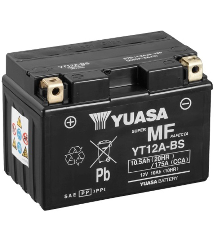Batería Yuasa YT12A-BS Sin Mantenimiento
