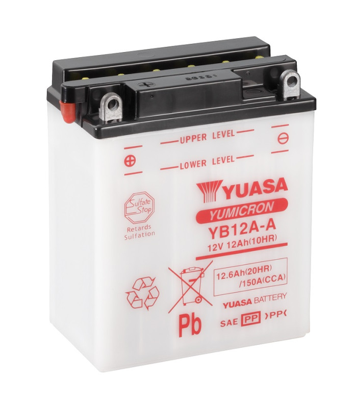 Batería Yuasa YB12A-A Combipack Convencional
