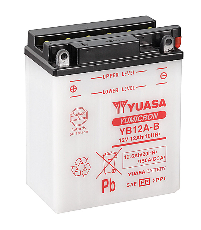Batería Yuasa YB12A-B Combipack Convencional