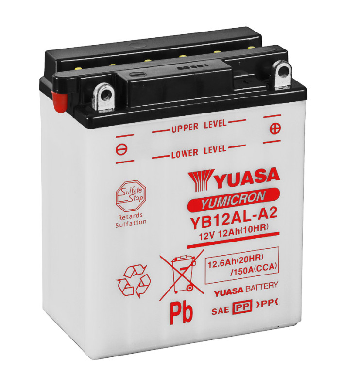 Batería Yuasa YB12AL-A2 Combipack Convencional