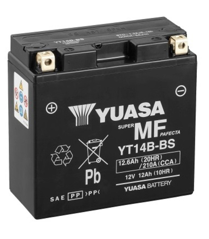 Batería Yuasa YT14B-BS Sin Mantenimiento