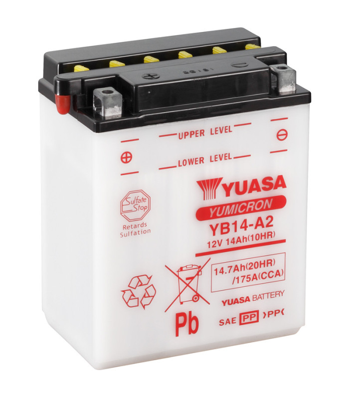 Batería Yuasa YB14-A2 Combipack Convencional