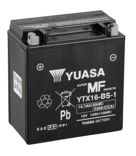 Batería Yuasa YTX16-BS-1 Sin Mantenimiento
