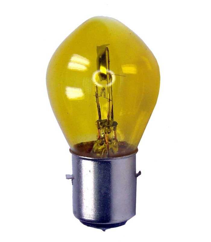 Lámpara Casquillo BA 20 D 12V 25/25W Amarilla