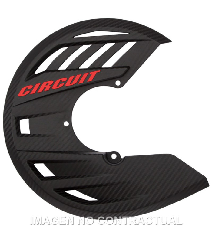 Protector Disco Circuit Carbon-Rojo