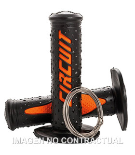 Puños Circuit Elektra negro-naranja