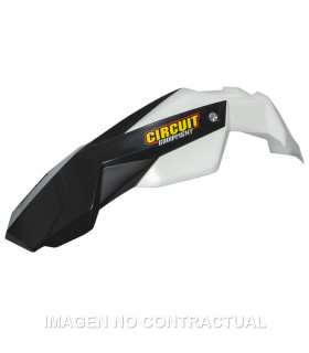 Guardabarros Delantero Circuit Stealth Blanco/Negro