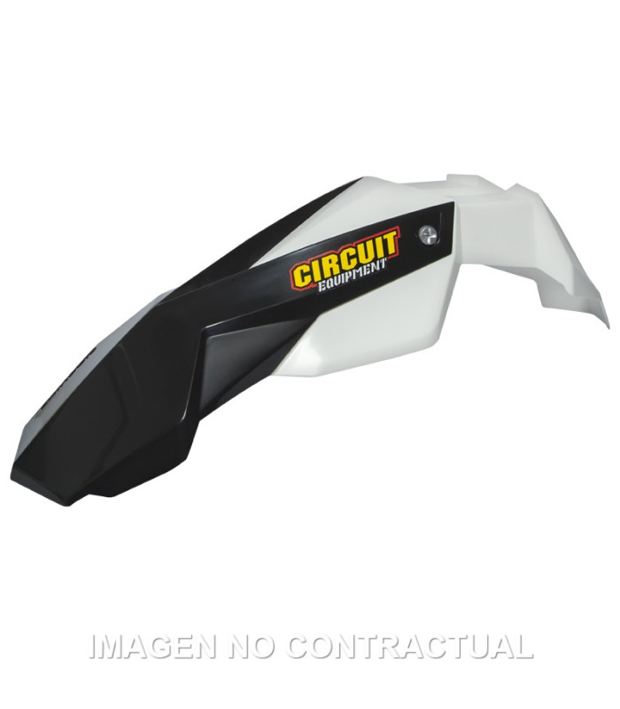 Guardabarros Delantero Circuit Stealth Blanco/Negro