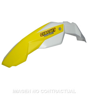 Guardabarros Delantero Circuit Stealth Blanco/Amarillo